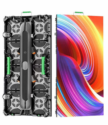 P3.91 Écran extérieur à LED 500*1000 courbe de liaison courbe de verrouillage Magnétique entretien avant 3840Hz 220v 110v
